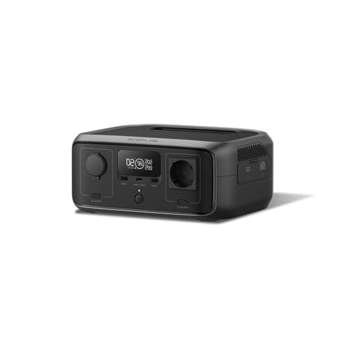 ECOFLOW Tragbare Powerstation RIVER 3, 245 Wh LFP Batterie, bis zu 600 W Leistung, 2× Laufzeit mit GaN, <20 ms USV, 30% kompakterer Solargenerator für den Außenbereich, Camping, Vans