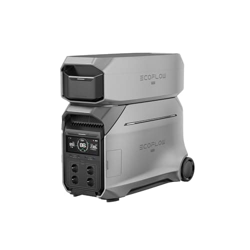 EF ECOFLOW DELTA PRO 3 Tragbare Powerstation mit Zusatzakku, 8kWh AC-Ausgang, 230V 4000W AC-Ausgang, Solargenerator für Zuhause, Camping, Wohnmobile und Reise