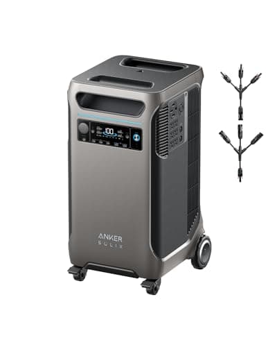 Anker SOLIX F3800 Tragbare Powerstation, 3840Wh, LiFePO4-Akku, Extrem starke 6000W Leistung, Großer Solargenerator für Zuhause, Camper und Wohnmobil, Outdoor Camping, Nofälle