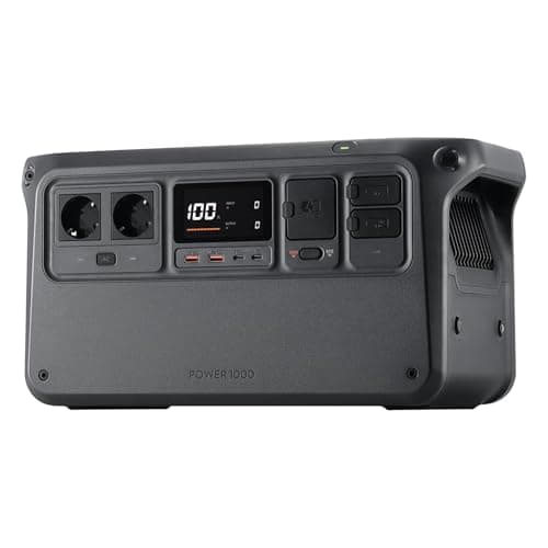 DJI Power 1000 tragbare Powerstation, 1024Wh LiFePO4 Akku, 2200W Solar Generator, Notstrom für Zuhause, 4-in-1 Schnellladefunktion, 23db Ultra-Leise, Camping & Wohnmobile, Off-Grid, Stromausfall