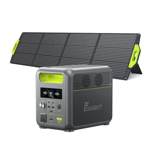 FOSSiBOT F1200 Solargenerator mit 200W Solarpanel, 1024Wh LiFePO4 Tragbare Powerstation 2 1200W AC Steckdose mobile Stromversorgung für Wohnmobil Outdoor, Heimwerken und als Notstromaggregat